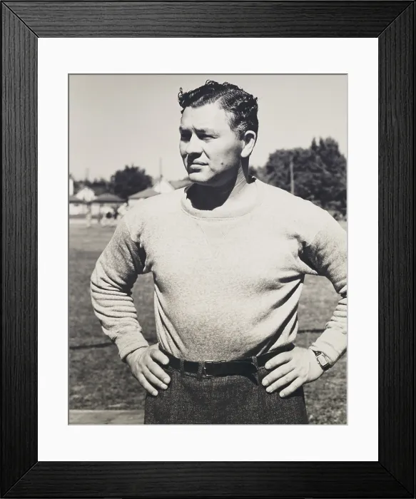 Framed Print : Earl Curley Lambeau, founded the Green Bay Packers in 1919. He played until 1928. Photo shows him as a coach, Dec. 21, 1939. (BSLOC_2013_9_41)