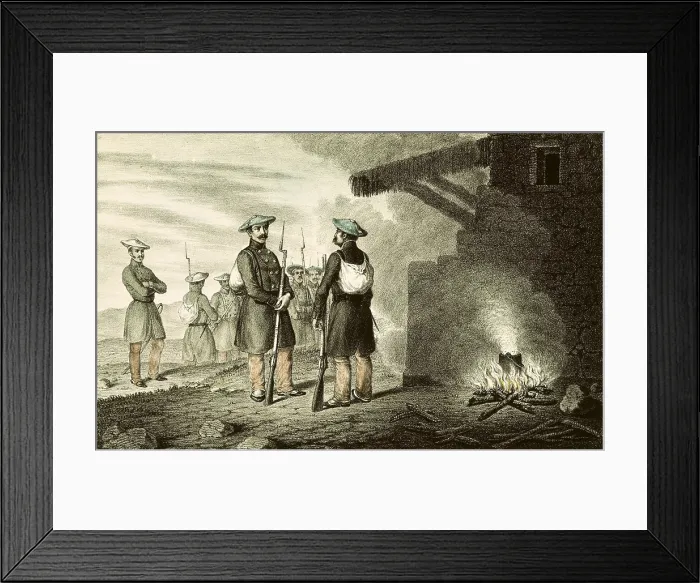 Framed Print : Spain (19th c.). Carlist Wars. Album of the Carlist troops of the North. Infantry from Gipuzkoa. Litography. SPAIN. Donostia. Military Historical Museum Framed Print : Spain (19th c.). Carlist Wars. Album of the Carlist troops of the North. Infantry from Gipuzkoa. Litography. SPAIN. Donostia. Military Historical Museum