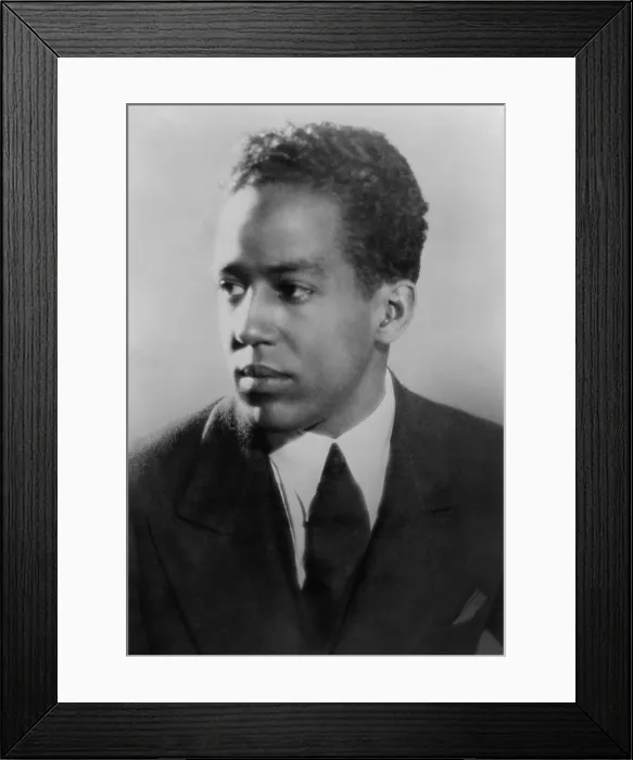Framed Print : Langston Hughes, African American poet, novelist, playwright, and journalist, ca. 1930. (BSLOC_2015_16_188)