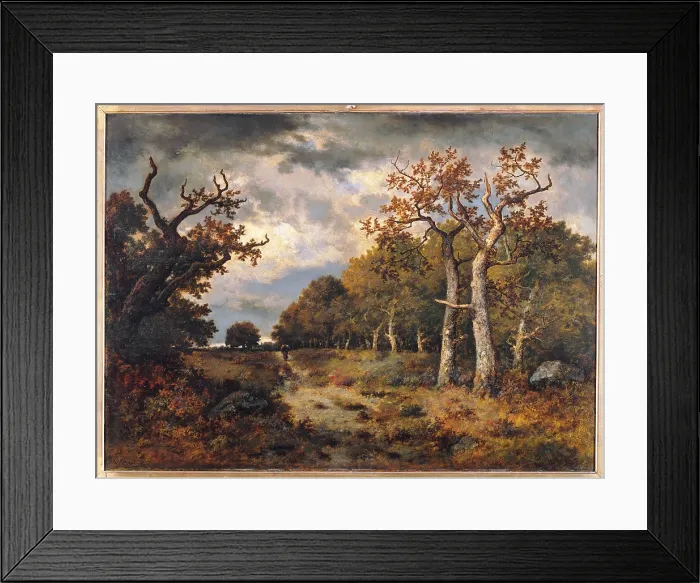 Framed Print : The Edge of the Forest, by Unknown Artist, 1871, 19th Century, oil on canvas, cm 71 x 98, 5 - France, Ile de France, Paris, Muse dOrsay, RF1823. All Framed Print : The Edge of the Forest, by Unknown Artist, 1871, 19th Century, oil on canvas, cm 71 x 98, 5 - France, Ile de France, Paris, Muse dOrsay, RF1823. All