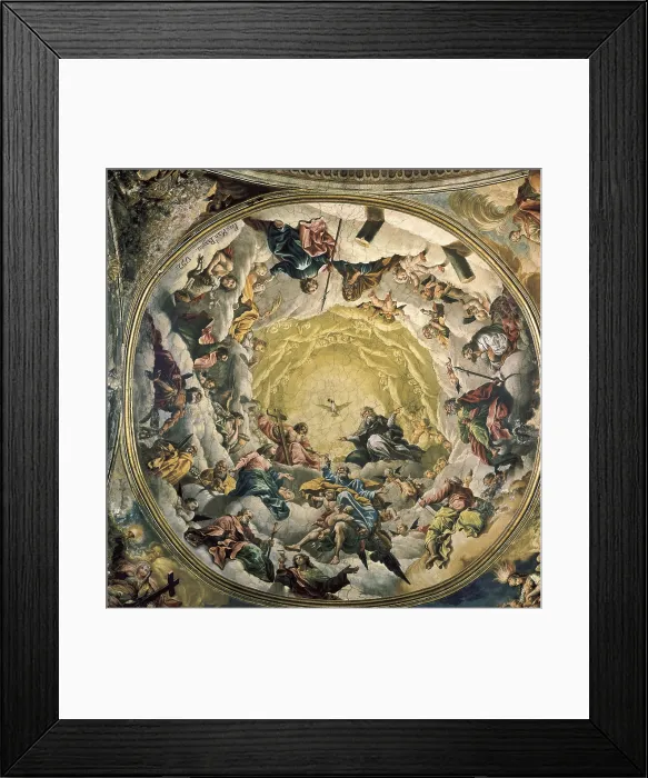 Framed Print : BAYEU Y SUBIAS, Manuel (1740-1809). Paintings in the dome of the new apse with scenes of the Trinity. 1791-1792. Neoclassicism. Fresco. SPAIN. Jaca. Cathedral Framed Print : BAYEU Y SUBIAS, Manuel (1740-1809). Paintings in the dome of the new apse with scenes of the Trinity. 1791-1792. Neoclassicism. Fresco. SPAIN. Jaca. Cathedral