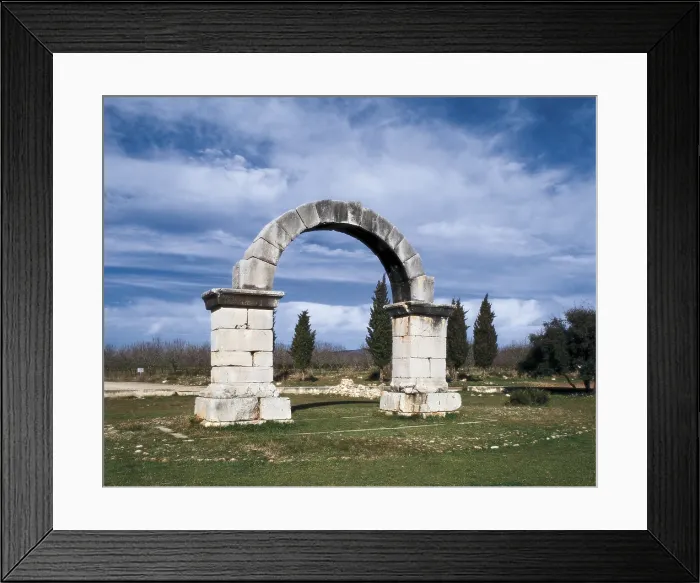 Framed Print : SPAIN. VALENCIAN COMMUNITY. CASTELLON. Cabanes. Roman arch of Cabanes (2nd c.), next to Via Augusta. Roman art. Early Empire. Architecture. - J Framed Print : SPAIN. VALENCIAN COMMUNITY. CASTELLON. Cabanes. Roman arch of Cabanes (2nd c.), next to Via Augusta. Roman art. Early Empire. Architecture. - J