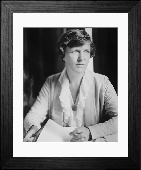 Framed Print : Elsie Hill, American Feminist, ca. 1920. She was an active suffragist from 1913 to 1920, planning major marches and arrested twice for speaking and picketing