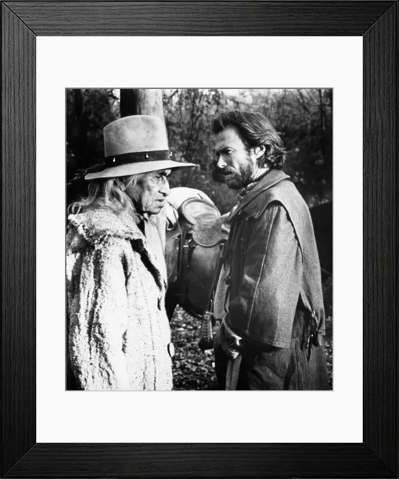 Framed Print : THE OUTLAW JOSEY WALES, Chief Dan George, Clint Eastwood, 1976
