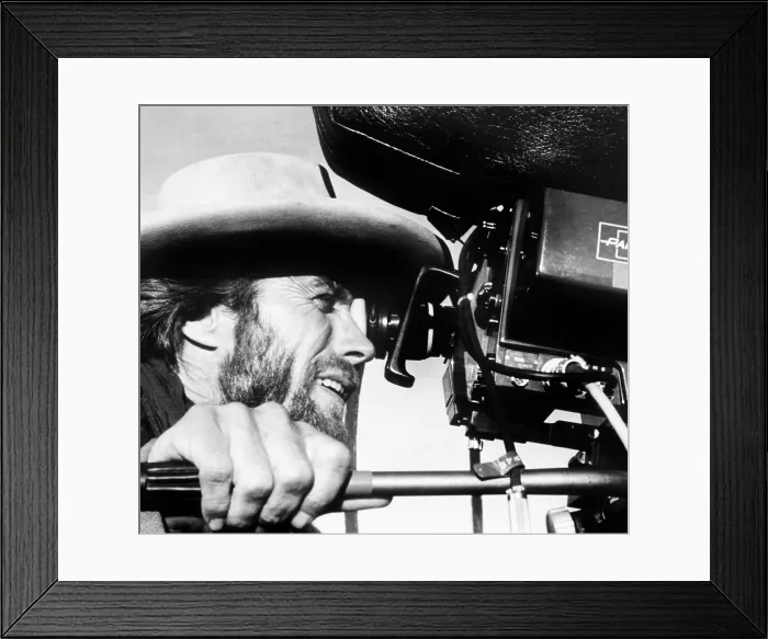 Framed Print : THE OUTLAW JOSEY WALES, actor-director Clint Eastwood, on set, 1976 Framed Print : THE OUTLAW JOSEY WALES, actor-director Clint Eastwood, on set, 1976