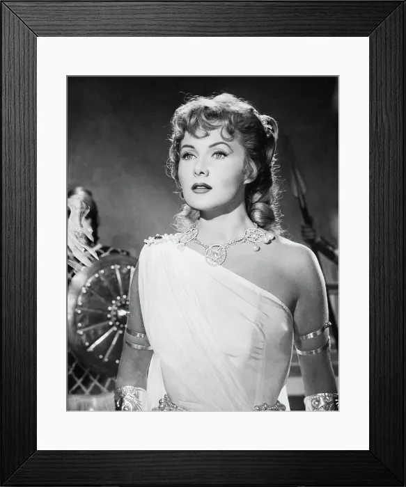 Framed Print : THE QUEEN OF BABYLON, (aka LA CORTIGIANA DI BABILONIA0, Rhonda Fleming, 1954, TM & Copyright 20th Century Fox Film Corp. / courtesy Everett Collection)