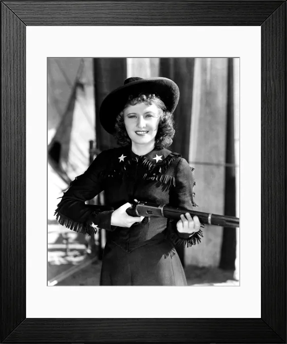 Framed Print : ANNIE OAKLEY, Barbara Stanwyck, 1935