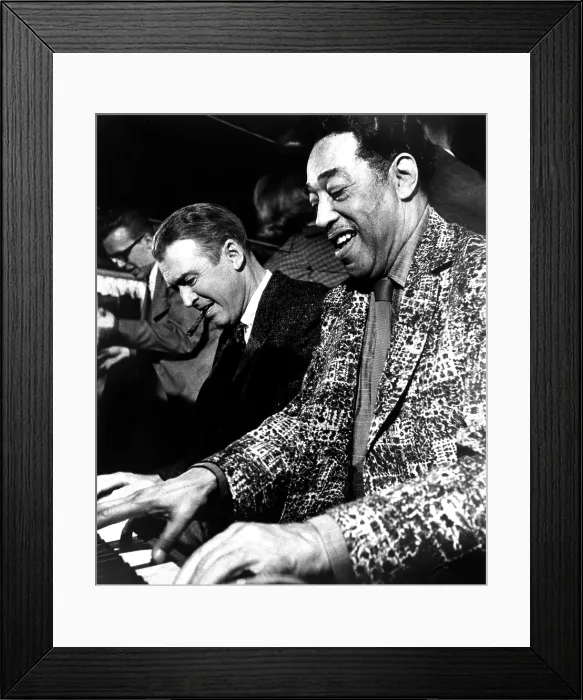 Framed Print : ANATOMY OF A MURDER, James Stewart, Duke Ellington, 1959