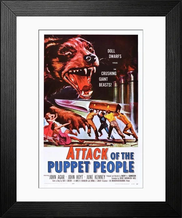 Framed Print : ATTACK OF THE PUPPET PEOPLE, US poster, 1958 Framed Print : ATTACK OF THE PUPPET PEOPLE, US poster, 1958