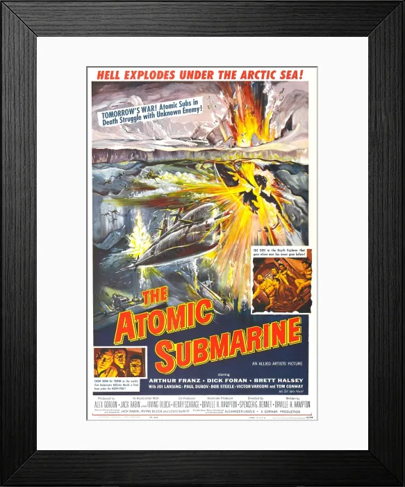 Framed Print : THE ATOMIC SUBMARINE, US poster, 1959