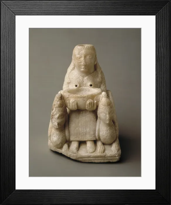Framed Print : Dame of Galera. 8th C. BC. Phoenician fertility goddess. Phoenician art. Sculpture. SPAIN. Madrid. National Museum of Archaeology. Proc: SPAIN. Galera. Necropolis of Tutugi Framed Print : Dame of Galera. 8th C. BC. Phoenician fertility goddess. Phoenician art. Sculpture. SPAIN. Madrid. National Museum of Archaeology. Proc: SPAIN. Galera. Necropolis of Tutugi