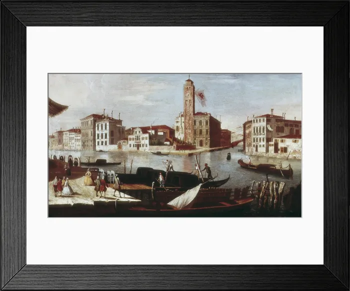 Framed Print : BELLOTTO, Bernardo (1720-1780). View of Venice. 18th c. Neoclassicism. Oil on canvas. SPAIN. Bilbao. Bilbao Fine Arts Museum. - P