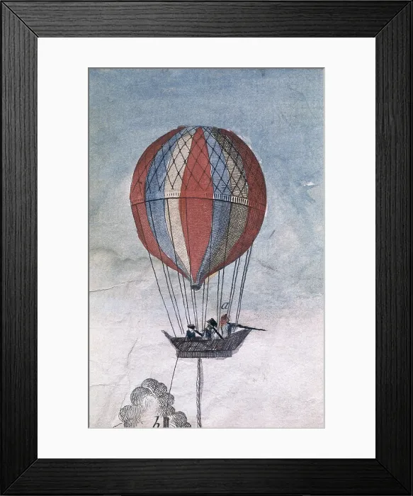 Framed Print : Hydrogen balloon for a military use, designed by Charles Coutelle Framed Print : Hydrogen balloon for a military use, designed by Charles Coutelle