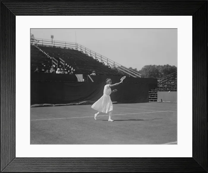 Framed Print : Susanne Lenglen, French tennis Champion at Forest Hills, New York City. She won the U.S. Singles Championship in 1921. (BSLOC_2015_17_101) Framed Print : Susanne Lenglen, French tennis Champion at Forest Hills, New York City. She won the U.S. Singles Championship in 1921. (BSLOC_2015_17_101)
