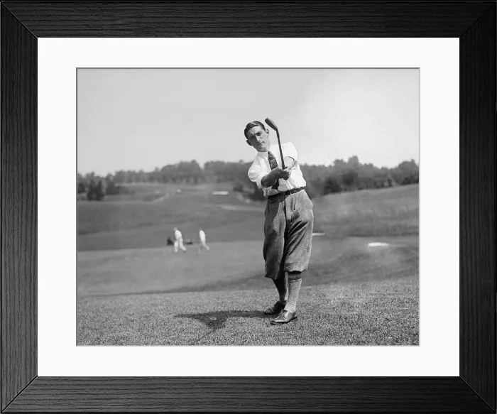 Framed Print : Scottish-American golfer Tom Armour in the U.S. Open at Oakmont Country Club, Pennsylvania. June 14-17, 1927. Armour defeated Harry Cooper in an 18-hole playoff