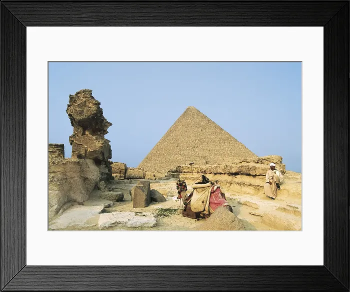 Framed Print : Great Pyramid of Giza (Khufu's Pyramid). EGYPT. GIZA. Giza. Pyramids of Khufu and Khafre. Egyptian art. Old Kingdom. Architecture Framed Print : Great Pyramid of Giza (Khufu's Pyramid). EGYPT. GIZA. Giza. Pyramids of Khufu and Khafre. Egyptian art. Old Kingdom. Architecture
