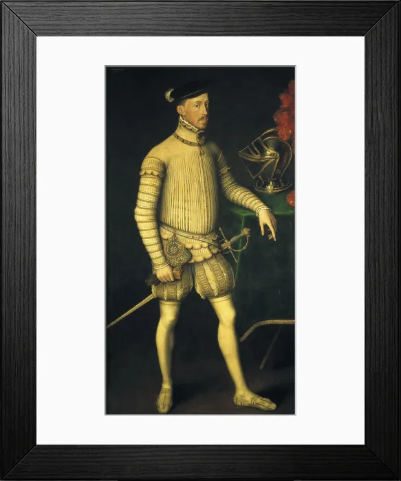 Framed Print : MORO, Antoon van Dashorst, called Antonio (1519-1576). Portrait of Emperor Maximilian II. 1550. Flemish art. Oil on canvas. SPAIN. Madrid. Prado Museum Framed Print : MORO, Antoon van Dashorst, called Antonio (1519-1576). Portrait of Emperor Maximilian II. 1550. Flemish art. Oil on canvas. SPAIN. Madrid. Prado Museum