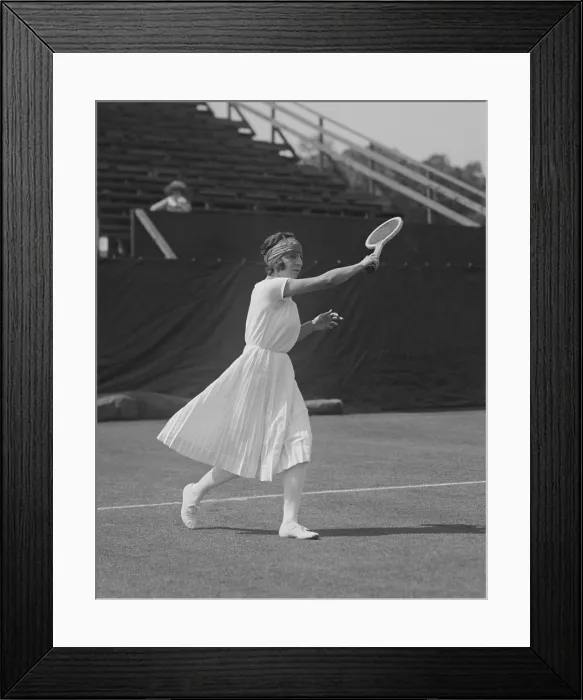 Framed Print : Susanne Lenglen, French tennis Champion at Forest Hills, New York City. She won the U.S. Singles Championship in 1921. (BSLOC_2015_17_102) Framed Print : Susanne Lenglen, French tennis Champion at Forest Hills, New York City. She won the U.S. Singles Championship in 1921. (BSLOC_2015_17_102)