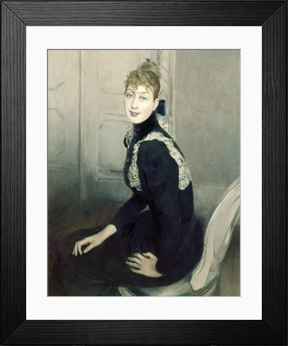 Framed Print : Portrait of the Marquise Franzoni (Ritratto della marchesa Franzoni), by Giovanni Boldini, 1892, 19th century, oil on canvas - Private collection. Whole artwork view Framed Print : Portrait of the Marquise Franzoni (Ritratto della marchesa Franzoni), by Giovanni Boldini, 1892, 19th century, oil on canvas - Private collection. Whole artwork view