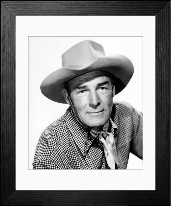 Framed Print : THE STRANGER WORE A GUN, Randolph Scott, 1953