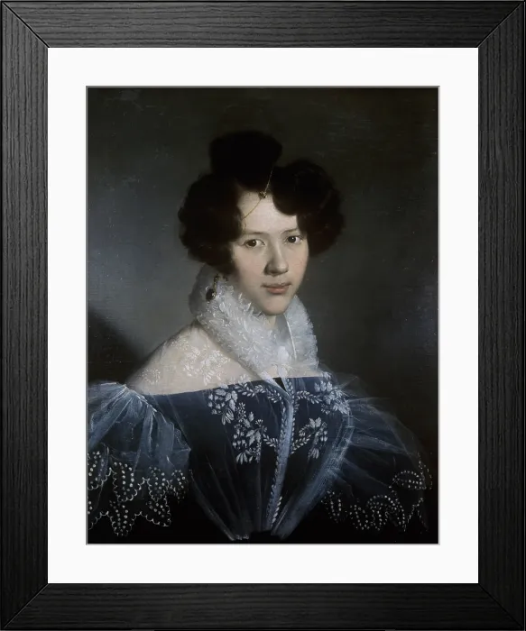 Framed Print : Portrait of a Lady, by Michelangelo Grigoletti, 19th Century, oil on canvas - Italy, Lazio, Rome, National Gallery of Modern and Contemporary Art, GNAM. Whole artwork view Framed Print : Portrait of a Lady, by Michelangelo Grigoletti, 19th Century, oil on canvas - Italy, Lazio, Rome, National Gallery of Modern and Contemporary Art, GNAM. Whole artwork view