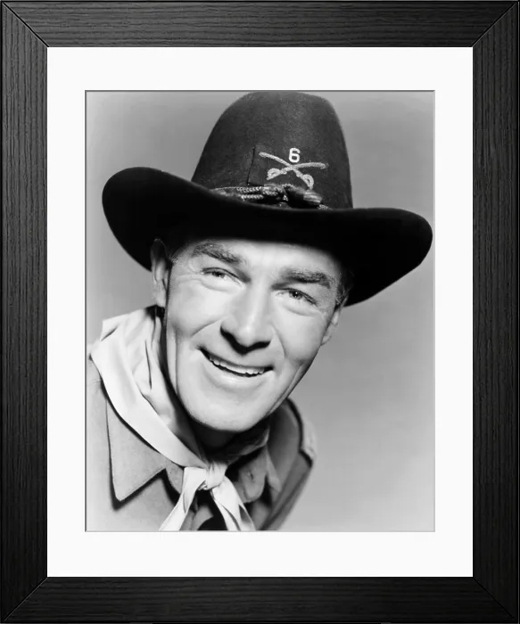 Framed Print : THE STRANGER WORE A GUN, Randolph Scott, 1953