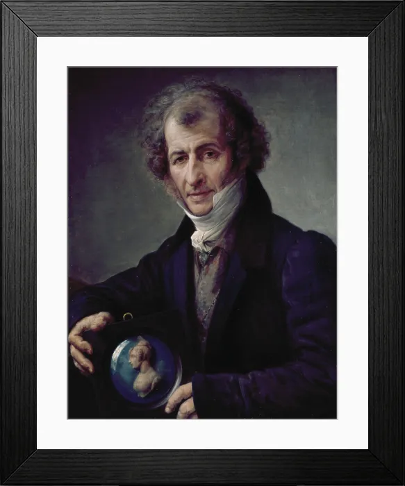 Framed Print : Portrait of Giovanni Beltrami (Ritratto di Giovanni Beltrami), by Giovanni Carnovali also known as Piccio, 1832 - 1835, 19th Century, oil on canvas, 73 x 57 cm - Italy, Lombardy