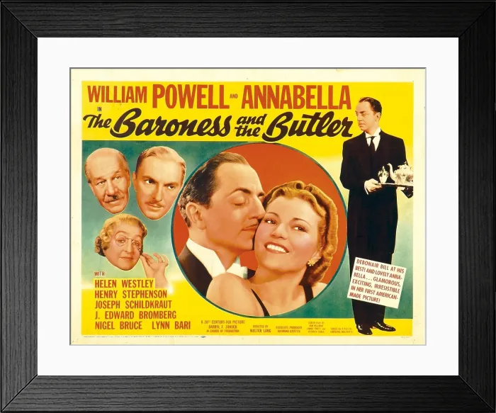 Framed Print : THE BARONESS AND THE BUTLER, left clockwise from top left: Henry Stephenson, Joseph Schildkraut, Helen Westley, center from left: William Powell, Annabella Framed Print : THE BARONESS AND THE BUTLER, left clockwise from top left: Henry Stephenson, Joseph Schildkraut, Helen Westley, center from left: William Powell, Annabella