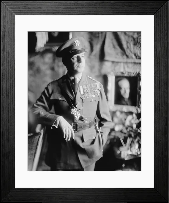 Framed Print : General Douglas MacArthur, ca. 1940. He held the position of Field Marshal in the Philippine Army as well as that of General in the U.S. Army. (BSLOC_2013-12_87) Framed Print : General Douglas MacArthur, ca. 1940. He held the position of Field Marshal in the Philippine Army as well as that of General in the U.S. Army. (BSLOC_2013-12_87)