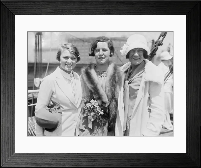 Framed Print : 1924 Olympic Champions Aileen Riggin, Gertrude Ederle, and Helen Wainwright. Riggin won the silver metal in springboard diving and the bronze in the 100-meter backstroke Framed Print : 1924 Olympic Champions Aileen Riggin, Gertrude Ederle, and Helen Wainwright. Riggin won the silver metal in springboard diving and the bronze in the 100-meter backstroke