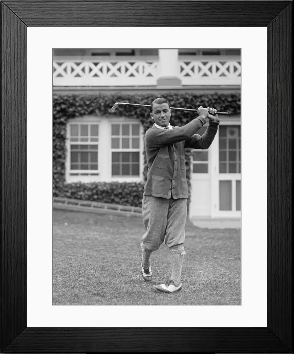 Framed Print : American professional golfer Gene Sarazen, 1922. (BSLOC_2015_17_121)