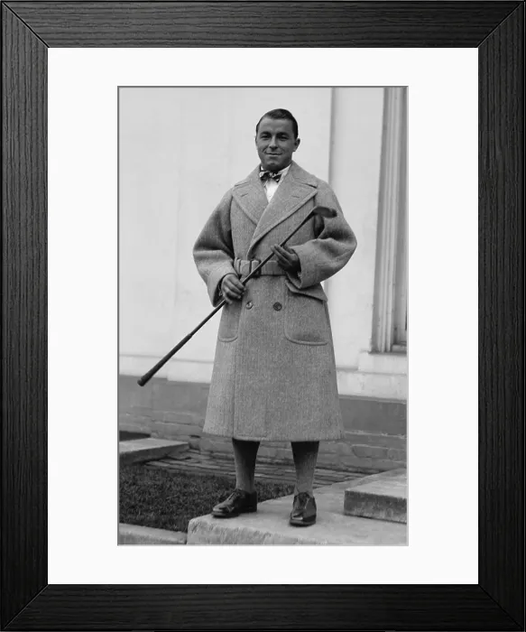 Framed Print : American professional golfer Gene Sarazen playing golf before a crowd of spectators, Dec. 9, 1922. At age 20, Sarazen won his first major championships in 1922: U.S Framed Print : American professional golfer Gene Sarazen playing golf before a crowd of spectators, Dec. 9, 1922. At age 20, Sarazen won his first major championships in 1922: U.S