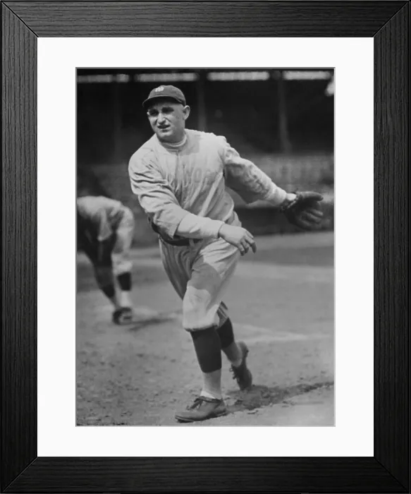 Framed Print : New York Yankees pitcher Carl Mays on the mound in 1922. In 1920, he threw a submarine pitch that beaned and killed Cleveland Indians Ray Chapman Framed Print : New York Yankees pitcher Carl Mays on the mound in 1922. In 1920, he threw a submarine pitch that beaned and killed Cleveland Indians Ray Chapman