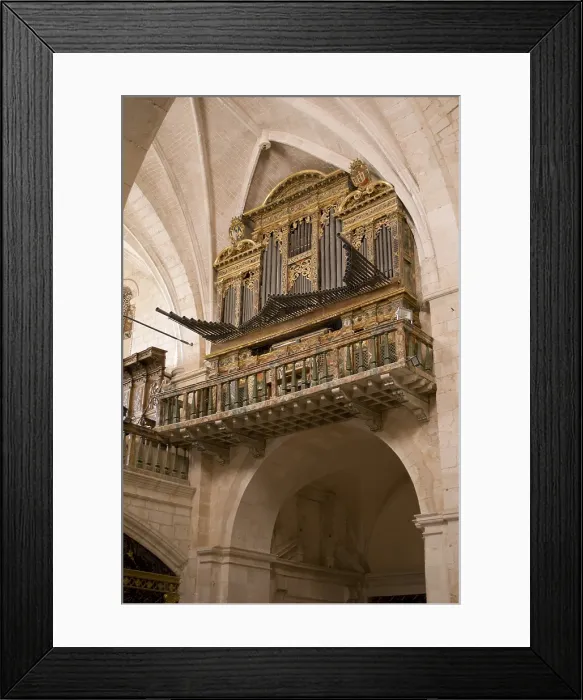 Framed Print : SPAIN. Santa Maria de Huerta. Monastery of Santa Maria de Huerta. Church. Baroque-style organ. - Paul Maeyaert / Iberfoto / Everett Collection (363348)**US SALES ONLY** Framed Print : SPAIN. Santa Maria de Huerta. Monastery of Santa Maria de Huerta. Church. Baroque-style organ. - Paul Maeyaert / Iberfoto / Everett Collection (363348)**US SALES ONLY**
