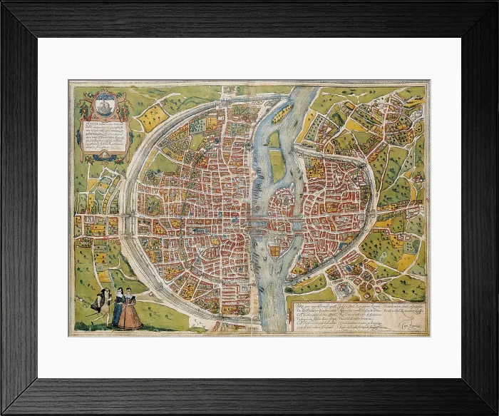 Framed Print : ORTELIUS, Abraham (1527-1598); BRAUN, George (1541-1622); HOGENBERG, Franz (1535-1590). Civitatis Orbis Terrarum (Theatrum orbis terrarum). 1572-1617. Paris (1572). Volume I Framed Print : ORTELIUS, Abraham (1527-1598); BRAUN, George (1541-1622); HOGENBERG, Franz (1535-1590). Civitatis Orbis Terrarum (Theatrum orbis terrarum). 1572-1617. Paris (1572). Volume I