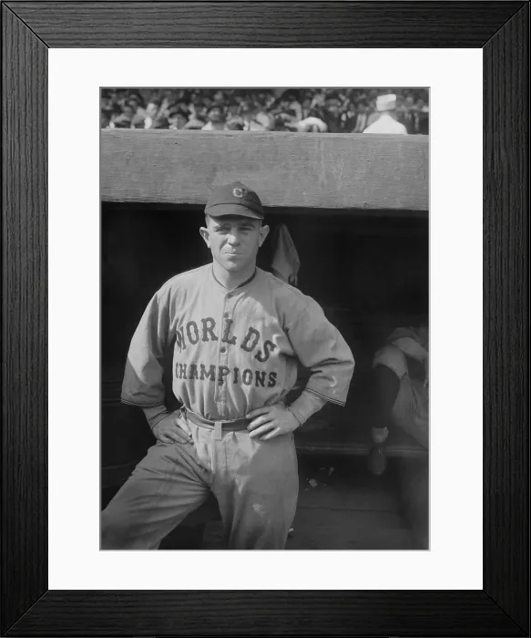 Framed Print : Joe Sewell wearing a uniform celebrating the Cleveland Indians winning of the 1920 World Series. (BSLOC_2015_17_13)