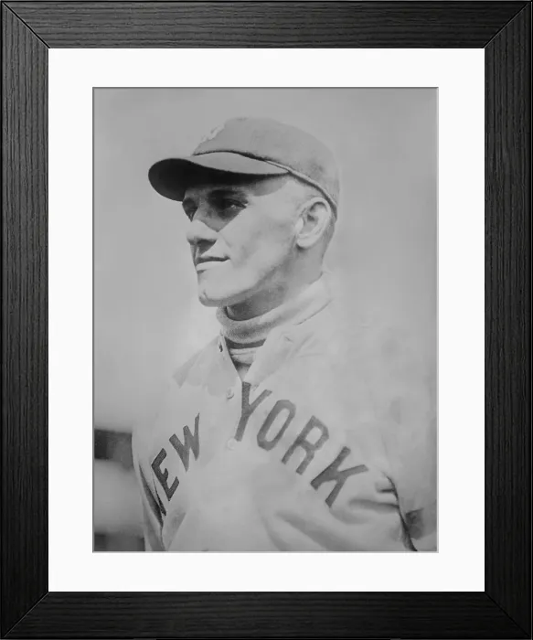 Framed Print : George Halas as a New York Yankee in 1919. He played 12 games as an outfielder until he was sidelined by a hip injury