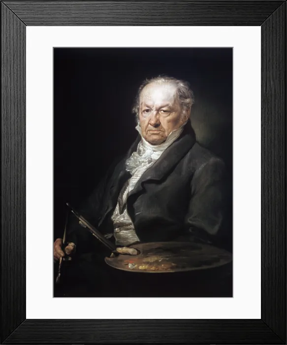 Framed Print : Portrait of Francisco Goya, by Vicent Lpez y Portaa, 1826, 19th Century, oil on canvas, 93 x 75 cm - Spain, Madrid, Prado Museum. Whole artwork view Framed Print : Portrait of Francisco Goya, by Vicent Lpez y Portaa, 1826, 19th Century, oil on canvas, 93 x 75 cm - Spain, Madrid, Prado Museum. Whole artwork view