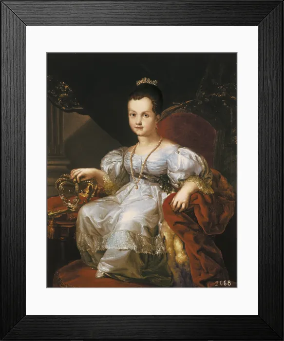 Framed Print : LOPEZ Y PORTAnA, Vicente (1772-1850). Portrait of Isabella II child. Oil on canvas. SPAIN. Toledo. Army Museum. - J. Bedmar / Iberfoto / Everett Collection (352449)**US SALES ONLY** Framed Print : LOPEZ Y PORTAnA, Vicente (1772-1850). Portrait of Isabella II child. Oil on canvas. SPAIN. Toledo. Army Museum. - J. Bedmar / Iberfoto / Everett Collection (352449)**US SALES ONLY**