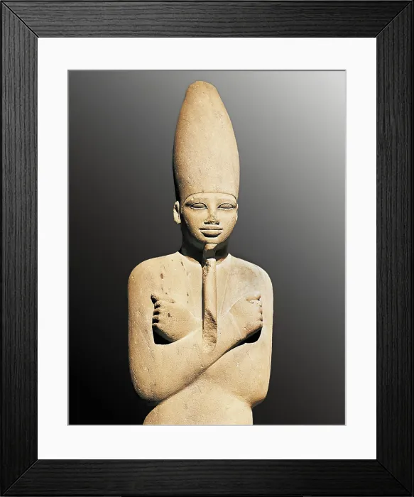 Framed Print : Osiriphorm Statue of Mentuhotep III. 21st-20th c. BC. 11th Dynasty. Egyptian art. Middle Kingdom. Sculpture on rock. EGYPT. Luxor. Luxor Museum