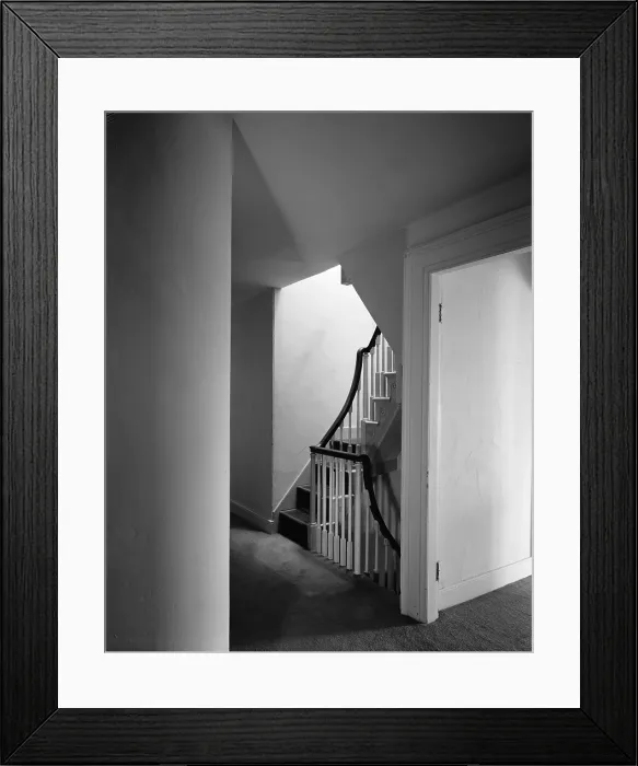 Framed Print : Monticello, the home built by Thomas Jefferson in the 1770s. South Staircase. 1978 Framed Print : Monticello, the home built by Thomas Jefferson in the 1770s. South Staircase. 1978