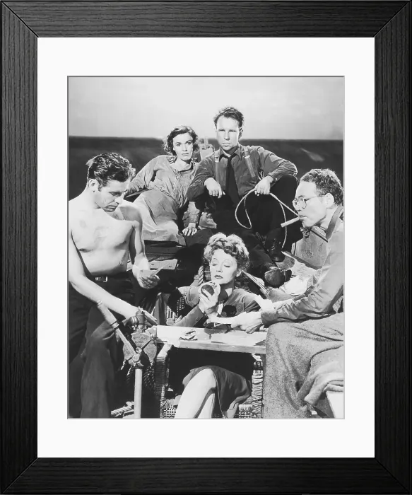 Framed Print : LIFEBOAT, front from left: John Hodiak, Tallulah Bankhead, Henry Hull, rear from left: Mary Anderson, Hume Cronyn, 1944 Framed Print : LIFEBOAT, front from left: John Hodiak, Tallulah Bankhead, Henry Hull, rear from left: Mary Anderson, Hume Cronyn, 1944