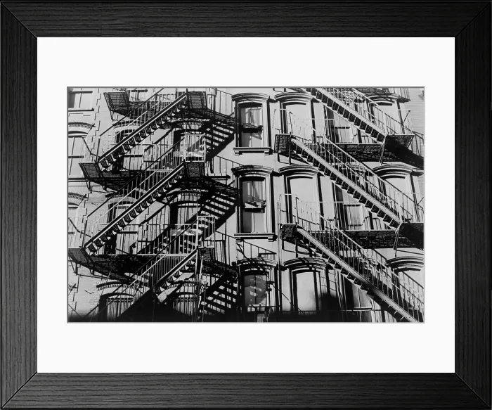 Framed Print : A tenement building on the Lower East Side, New York City. 1966 Framed Print : A tenement building on the Lower East Side, New York City. 1966