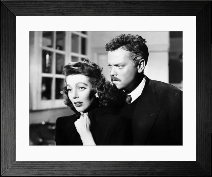 Framed Print : THE STRANGER, Loretta Young, Orson Welles, 1946