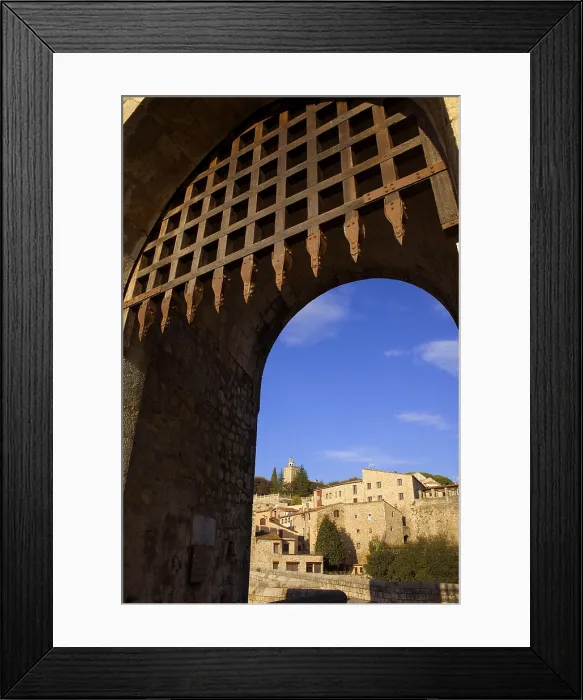 Framed Print : SPAIN. Besalu. Romanesque bridge over the Fluvi river. Romanesque art. - Lucas Vallecillos / Iberfoto / Everett Collection (354130)**US SALES ONLY** Framed Print : SPAIN. Besalu. Romanesque bridge over the Fluvi river. Romanesque art. - Lucas Vallecillos / Iberfoto / Everett Collection (354130)**US SALES ONLY**