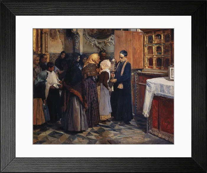 Framed Print : SOROLLA, Joaquin (1863-1923). Kissing the Relic. 1893. Impressionism. Oil on canvas. SPAIN. Bilbao. Bilbao Fine Arts Museum. - P Framed Print : SOROLLA, Joaquin (1863-1923). Kissing the Relic. 1893. Impressionism. Oil on canvas. SPAIN. Bilbao. Bilbao Fine Arts Museum. - P