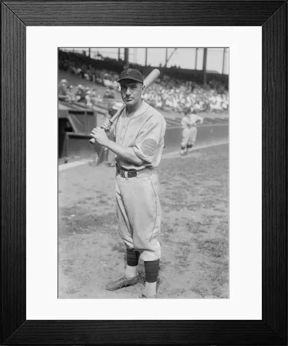 Framed Print : Pittsburgh Pirate third baseman Harold Pie Traynor in 1925. In retirement was popular radio broadcaster from 1944-65. (BSLOC_2015_17_15) Framed Print : Pittsburgh Pirate third baseman Harold Pie Traynor in 1925. In retirement was popular radio broadcaster from 1944-65. (BSLOC_2015_17_15)