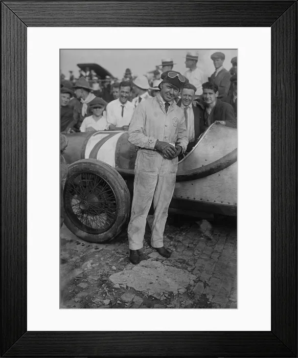 Framed Print : Tommy Milton was the first two-time winner of the Indianapolis 500. Milton was a starter in the Indianapolis 500 eight times between 1919 and 1927. (BSLOC_2015_17_156)