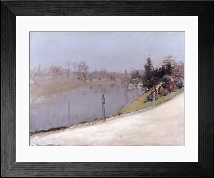 Framed Print : Sunset on the Seine (Tramonto sulla Senna), by Giuseppe De Nittis, 1882, 19th Century, oil on canvas, 50 x 70 cm - Italy, Puglia, Barletta, Giuseppe De Nittis Collection Framed Print : Sunset on the Seine (Tramonto sulla Senna), by Giuseppe De Nittis, 1882, 19th Century, oil on canvas, 50 x 70 cm - Italy, Puglia, Barletta, Giuseppe De Nittis Collection