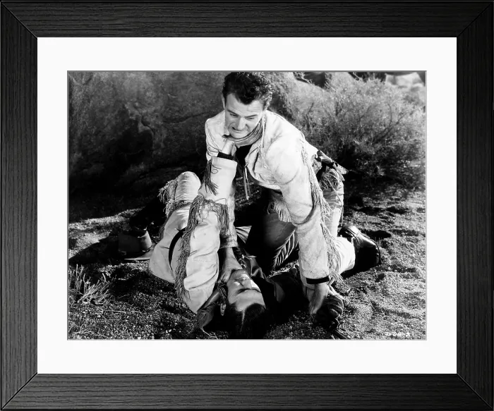 Framed Print : THE OREGON TRAIL, John Wayne, 1936
